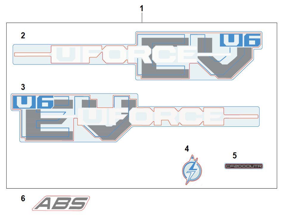 F19-1-a () Decal Kits(metallic Gery)